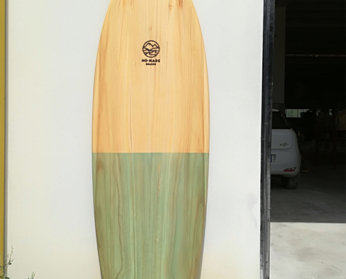 wood surfboard