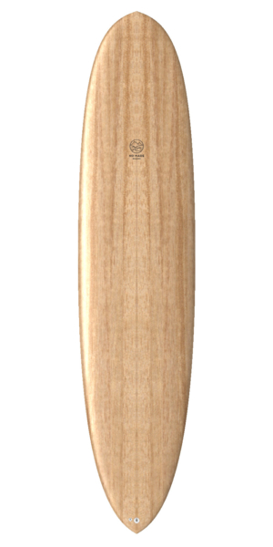 wooden longboard